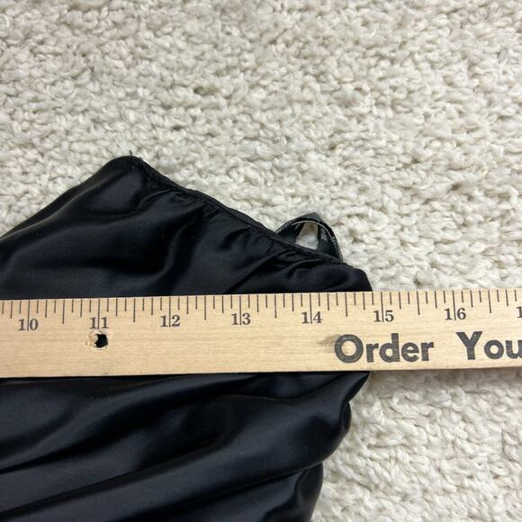 Vintage Prom Homecoming Dress Velvet Satin - Picture 8 of 9